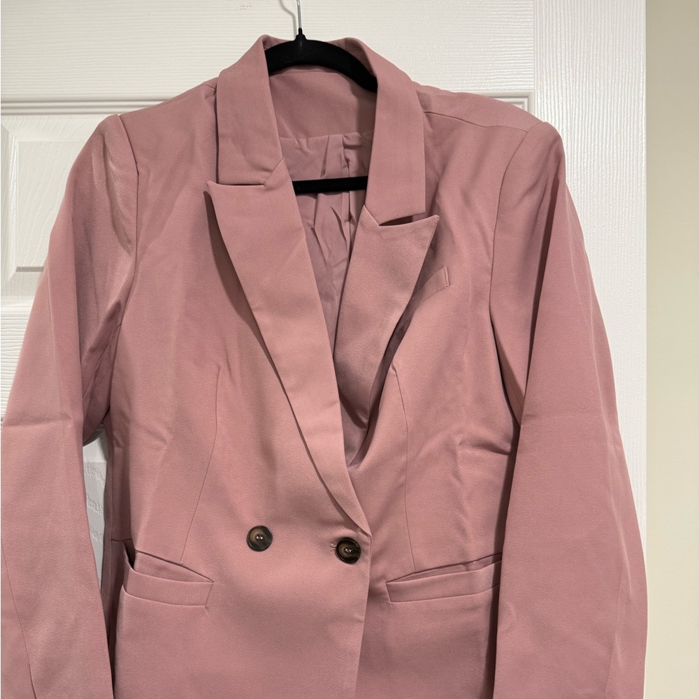 Light Purple Pink two button blazer